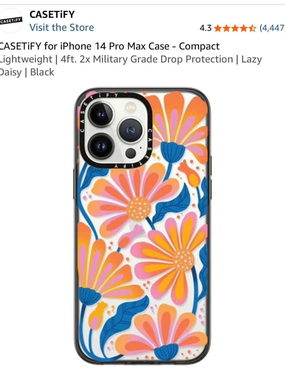 Casetify clear phone